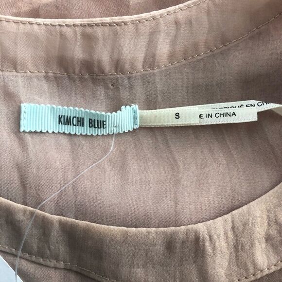 Sheer Metallic  bronze Kimchi Blue Blouse - Picture 5 of 5